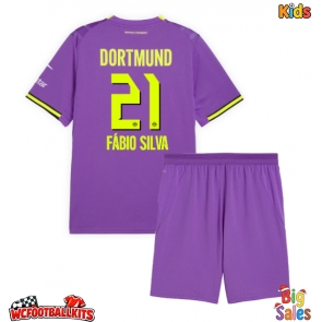 Borussia Dortmund Fabio Silva #21 Replica Third Stadium Kit for Kids 2026-27 Short Sleeve (+ pants)